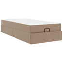 Sengeramme med madras Andet 2 stk. Gyldenbrun PVC