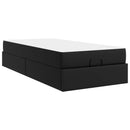 Sengeramme med madras Andet 2 pcs Sort PVC