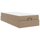 Sengeramme med madras Andet 2 pcs Gyldenbrun PVC