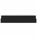 Sengeramme med madras Andet 2 pcs Sort PVC