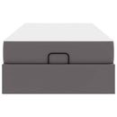 Sengeramme med madras Andet 2 pcs Grå PVC