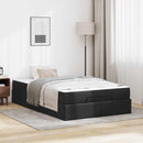 Sengeramme med madras Andet 2 pcs Sort PVC