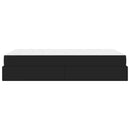 Sengeramme med madras Andet 2 pcs Sort PVC