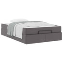 Sengeramme med madras Andet 2 pcs Grå PVC