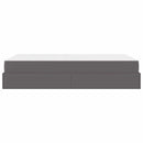 Sengeramme med madras Andet 2 pcs Grå PVC