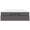 Sengeramme med madras Andet 2 pcs Grå PVC