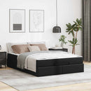 Sengeramme med madras Andet 2 pcs Sort PVC