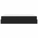 Sengeramme med madras Andet 2 pcs Sort PVC