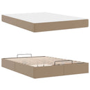 Sengeramme med madras Andet 2 pcs Gyldenbrun PVC