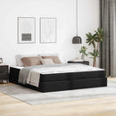 Sengeramme med madras Andet 2 pcs Sort PVC