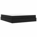 Sengeramme med madras Andet 2 pcs Sort PVC