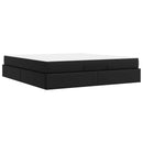 Sengeramme med madras Andet 2 pcs Sort PVC