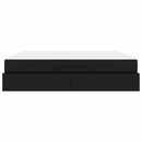 Sengeramme med madras Andet 2 pcs Sort PVC