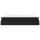 Sengeramme med madras Andet 2 pcs Sort PVC