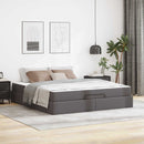Sengeramme med madras Andet 2 pcs Grå PVC