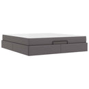 Sengeramme med madras Andet 2 pcs Grå PVC