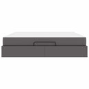 Sengeramme med madras Andet 2 pcs Grå PVC