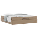 Sengeramme med madras Andet 2 stk. Gyldenbrun PVC