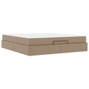 Sengeramme med madras Andet 2 stk. Gyldenbrun PVC
