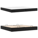 Sengeramme med madras med madras 2 pcs Sort PVC