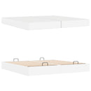 Sengeramme med madras med madras 2 pcs Hvid PVC