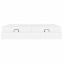Sengeramme med madras med madras 2 pcs Hvid PVC