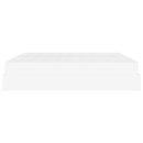 Sengeramme med madras med madras 2 pcs Hvid PVC