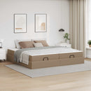 Sengeramme med madras Andet 2 stk. Gyldenbrun PVC