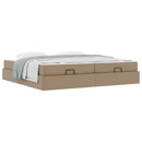 Sengeramme med madras Andet 2 stk. Gyldenbrun PVC