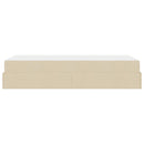 Sengeramme med madras 2 stk. Creme Stof