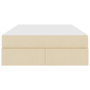 Seng med opbevaring og madras Creme 120 x 190 cm Polyester