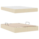 Seng med opbevaring og madras Creme 140 x 190 cm Polyester