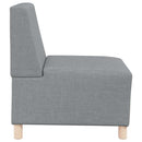 Modulsofa enhed uden arme 2 pcs Lysegrå 55 x 74 x 82 cm Stof