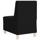 Modulsofa enhed uden arme 2 pcs Sort 55 x 74 x 82 cm Stof