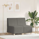 Modulsofa enhed uden arme 2 pcs Lysegrå 55 x 74 x 82 cm
