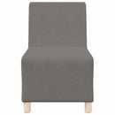 Modulsofa enhed uden arme 2 pcs Lysegrå 55 x 74 x 82 cm