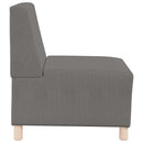 Modulsofa enhed uden arme 2 pcs Lysegrå 55 x 74 x 82 cm