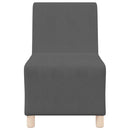 Modulsofa enhed uden arme 2 pcs Mørkegrå 55 x 74 x 82 cm