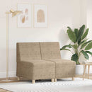 Modulsofa enhed uden arme 2 pcs Lysegrå 55 x 74 x 82 cm