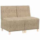 Modulsofa enhed uden arme 2 pcs Lysegrå 55 x 74 x 82 cm