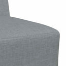 Modulsofa enhed uden arme 3 pcs Lysegrå 55 x 74 x 82 cm Stof