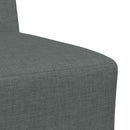 Modulsofa enhed uden arme 3 pcs Mørkegrå 55 x 74 x 82 cm Stof