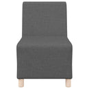 Modulsofa enhed uden arme 3 pcs Mørkegrå 55 x 74 x 82 cm Stof