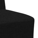Modulsofa enhed uden arme 3 pcs Sort 55 x 74 x 82 cm Stof