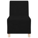 Modulsofa enhed uden arme 3 pcs Sort 55 x 74 x 82 cm Stof