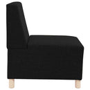 Modulsofa enhed uden arme 3 pcs Sort 55 x 74 x 82 cm Stof