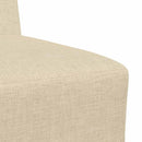 Modulsofa enhed uden arme 3 pcs Creme 55 x 74 x 82 cm Stof