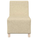 Modulsofa enhed uden arme 3 pcs Creme 55 x 74 x 82 cm Stof