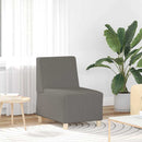 Modulsofa enhed uden arme 3 pcs Lysegrå 55 x 74 x 82 cm