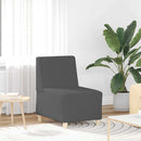Modulsofa enhed uden arme 3 pcs Mørkegrå 55 x 74 x 82 cm